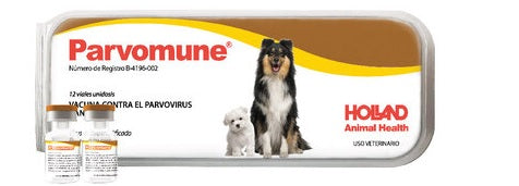 Parvomune ( VACUNA PARVOVIRUS ) 12 DOSIS REQUIERE TRANSPORTARSE EN FRÍO LLAME PARA COTIZAR ENVÍO