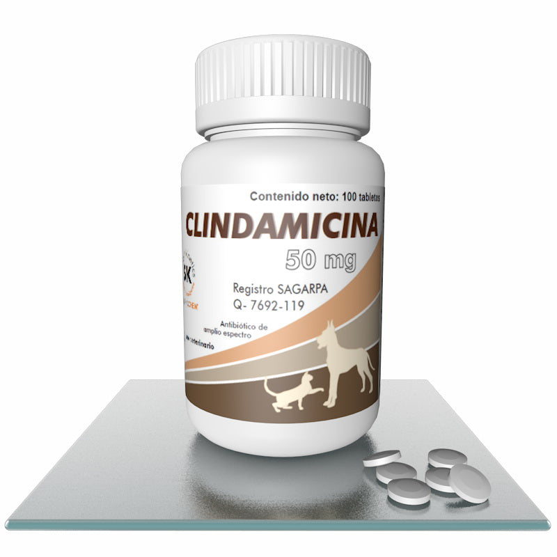 Clindamicina 50 mg 100 Tabletas (Smart Kinetics)