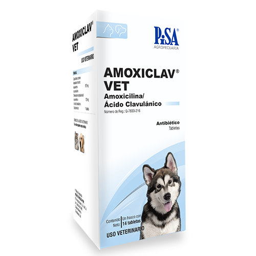 Amoxiclav Vet  14 Tabletas (Amoxicicilina - Ácido Clavulánico)