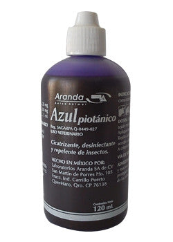 Azul Piotánico sin atomizador Frasco con 120 ml