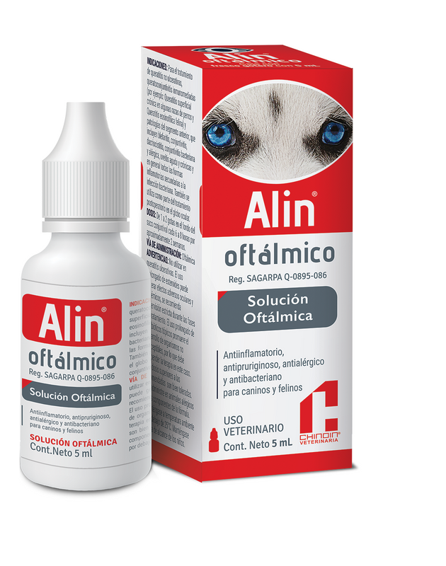 Alin Oftálmico gotas 10 mL perros y gatos ( dexametasona neomicina)