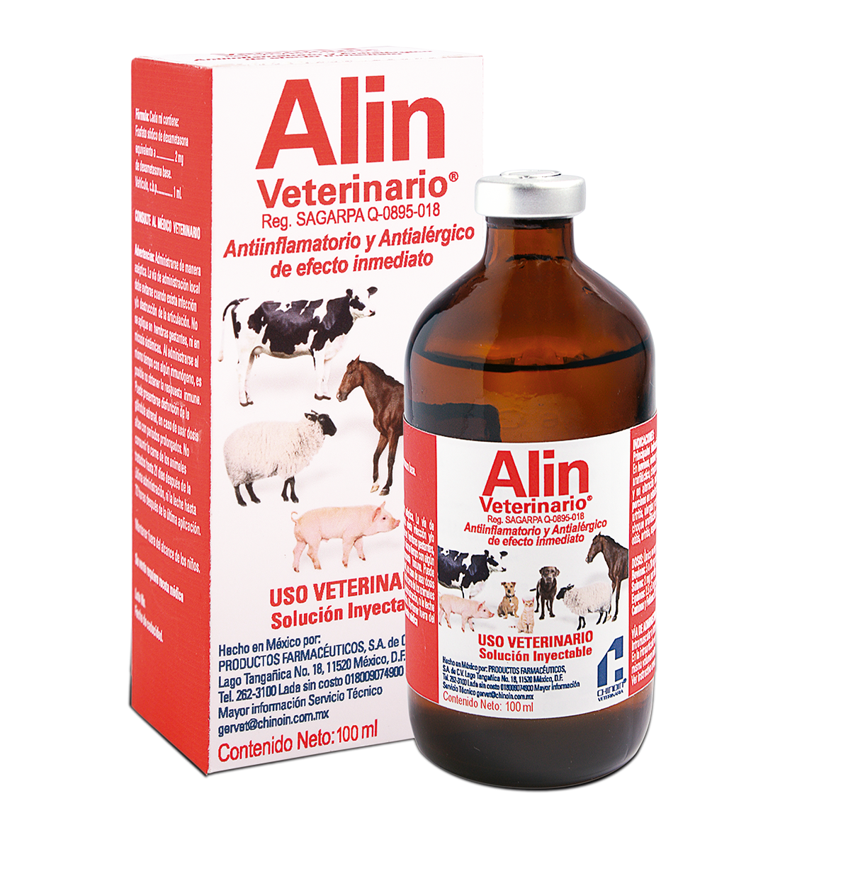 Alin Veterinario Inyectable 100 ml