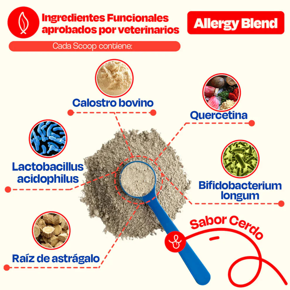 Dogelthy Allergy Blend Sabor Cerdo 270 g (Alergias ) Suplemento para el SIstema Inmune