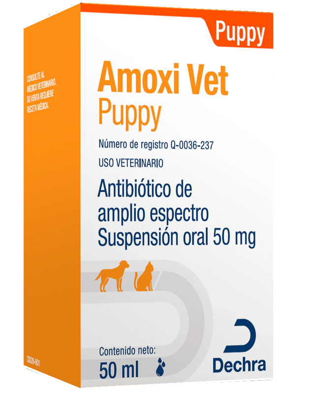 Amoxi Vet Puppy 50 mg frasco 50 ml ( Amoxivet )