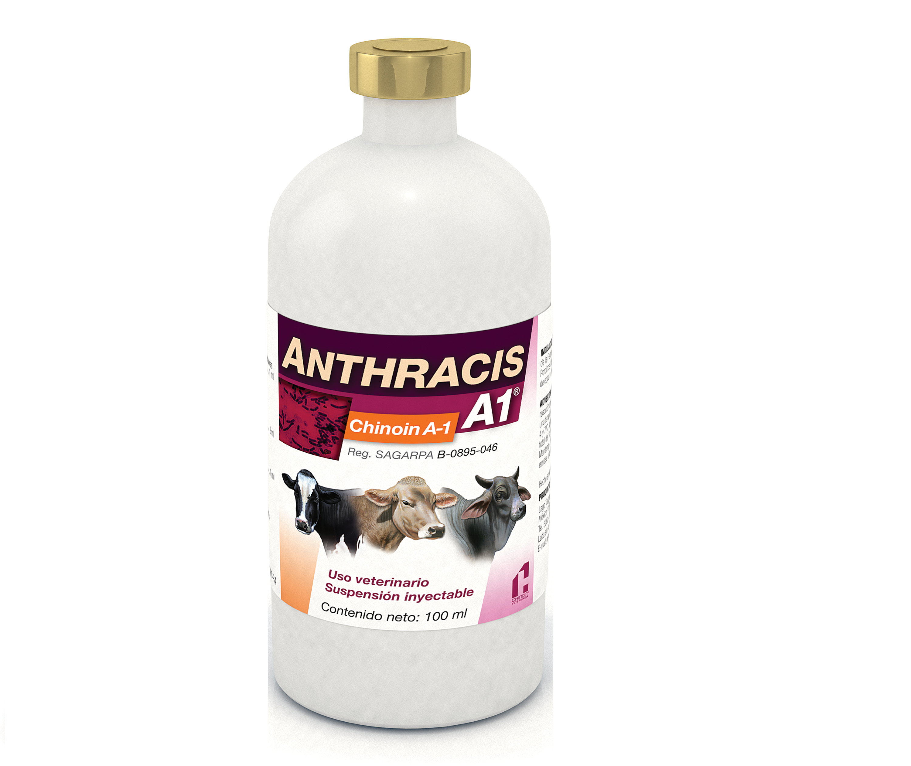 Anthracis Chinoin A-1 Frasco con 100 ml (50 dosis) REQUIERE TRANSPORTARSE EN FRÍO LLAME PARA COTIZAR ENVÍO