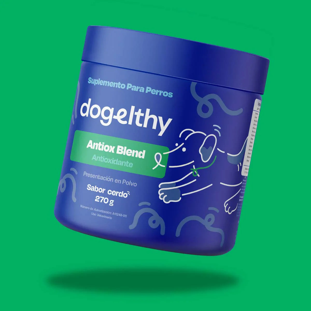 Dogelthy Antiox Blend Sabor Cerdo 270 g (Antioxidante para Perros)