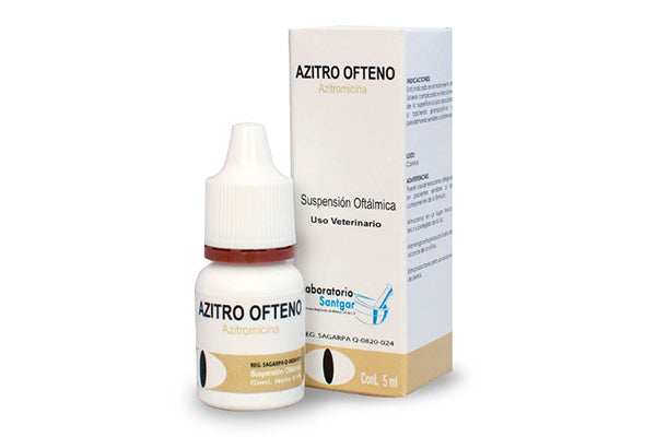 Azitro Ofteno 5 mL oftálmico SANTGAR ( azitromicina )