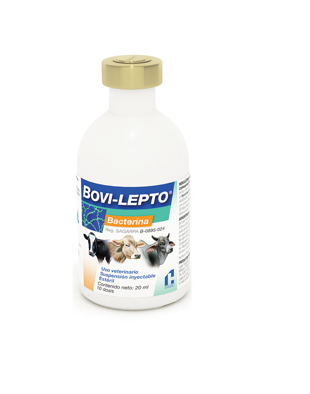 Bacterina Bovi Lepto Frasco con 20 ml (10 dosis) REQUIERE TRANSPORTARSE EN FRÍO LLAME PARA COTIZAR ENVÍO