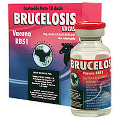 RB51 Brucelosis Vacas Frasco con 10 Dosis – 20 ml REQUIERE TRANSPORTARSE EN FRÍO LLAME PARA COTIZAR ENVÍO