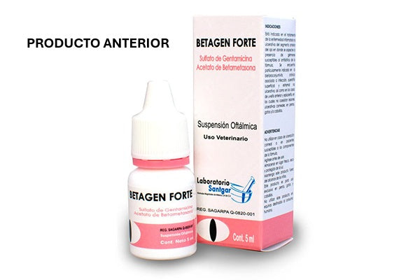 Vexaina Fort 5 mL   Solución Oftálmica ANTES Betagen Forte 5 mL SANTGAR