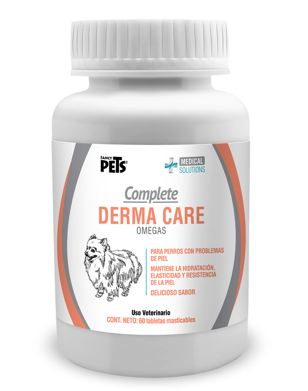 Complete Dermo Care Piel y Pelo  ( Omegas )-  Tabletas Masticables Multivitamínico 60 Tabletas