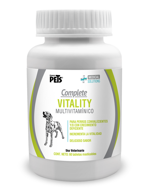 Complete Vitality para Perros -  Tabletas Masticables Multivitamínico 60 Tabletas