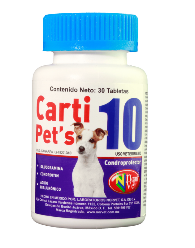 Carti pet's 10 NRV 30 tabletas