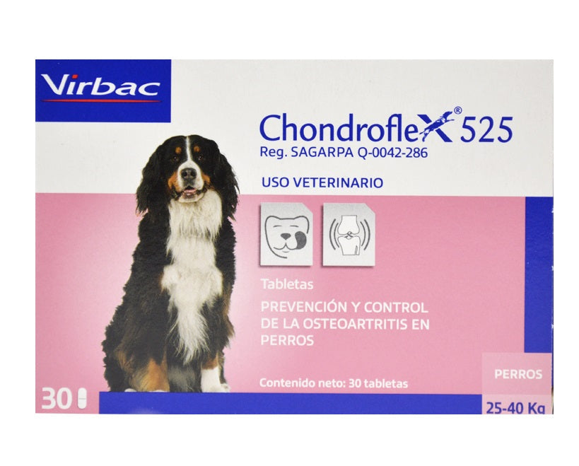 Chondroflex 525 ( 25-40 kg ) 30 tabletas DESCONTINUADO Busca MOVOFLEX