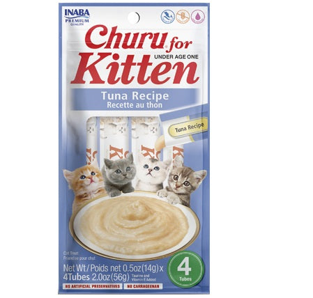 Churu for Kitten Tuna Recipe Menos de 1 año ( Premio Cremoso para Gato Receta de Atún)