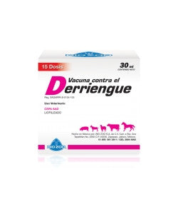 Derriengue Frasco 6 dosis (12 ml ) REQUIERE TRANSPORTARSE EN FRÍO LLAME PARA COTIZAR ENVÍO