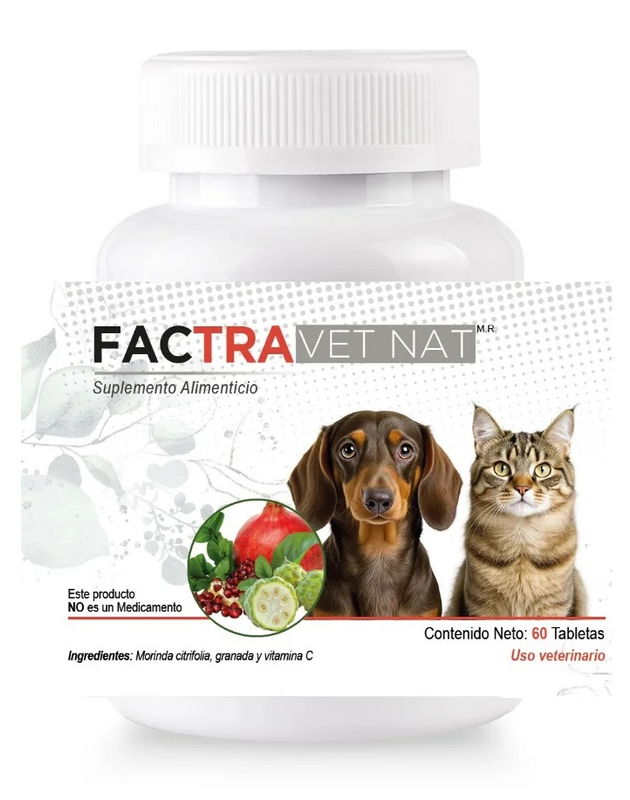 Factra VetNat 60 Tabletas ( Sistema Inmune) ANTES FactTrans VetNat