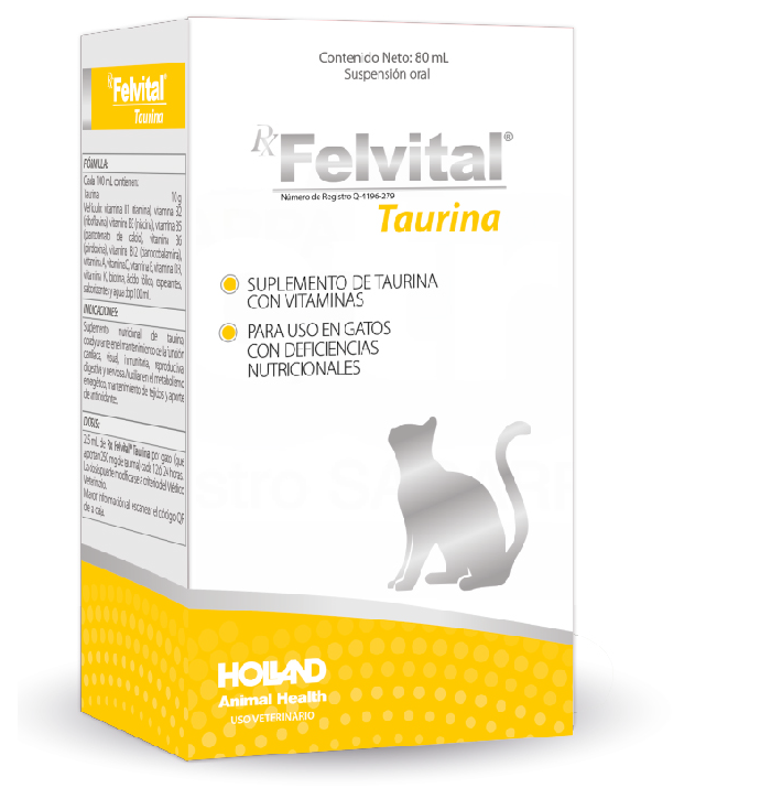 Felvital Taurina Suspensión Oral Gatos 80 mL