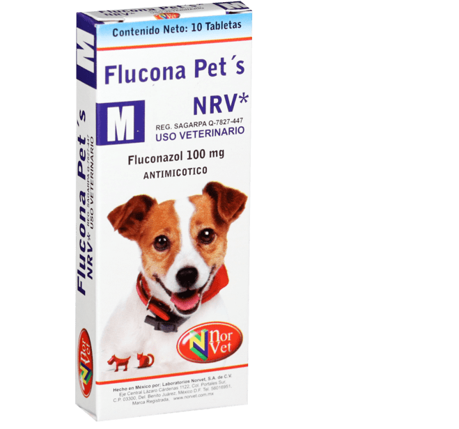 Flucona Pets NRV M  10 Tabletas ( Fluconazol 100 mg)