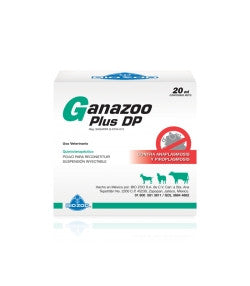 Ganazoo Plus DP  Frasco con polvo para diluir y diluyente adjunto con 20 ml