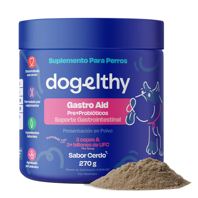 Dogelthy GASTRO AID Sabor Cerdo 270 gr ( Prebióticos + Probióticos )
