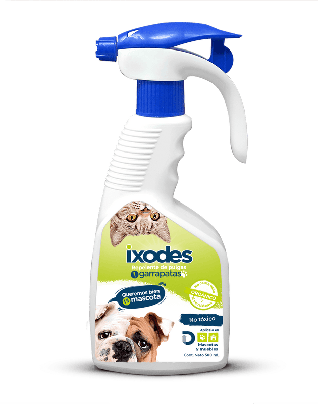 Ixodes Orgánico 500 mL (Repelente de Pulgas y Garrapatas 100% orgánico y natural)