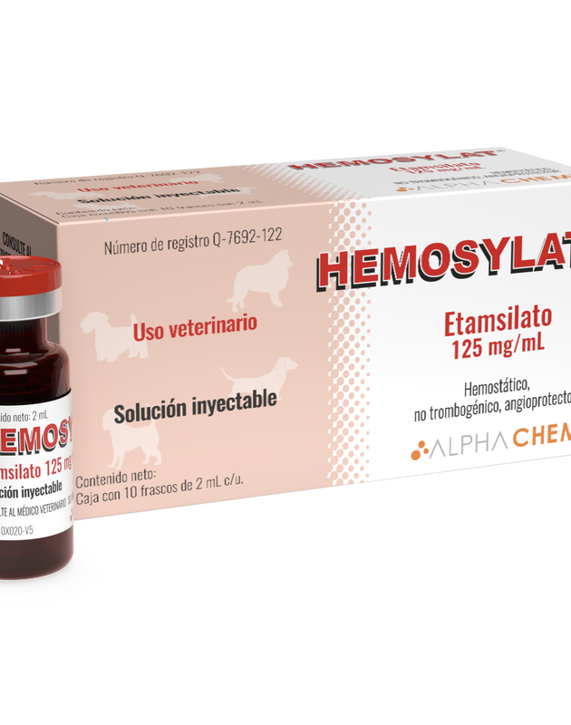 Hemosylat (Hemostático) Inyectable 10 Frascos 2 mL