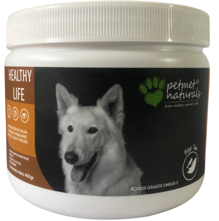 PetMet Naturals Healthy Life 400 gr ( Omega 3)  Piel y Pelo