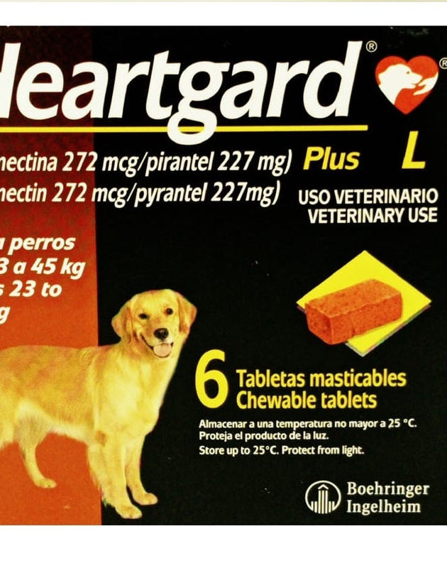 Heartgard Plus L (Ivermectina 272 mcg/pirantel 227 mg)