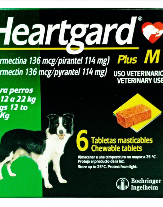 Heartgard Plus M (Ivermectina 136 mcg/pirantel 114 mg)