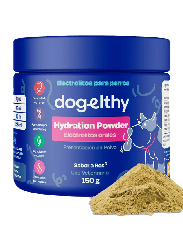 Dogelthy Hydratation Powder Sabor Res 150 gr ( Electrolitos para Perros )
