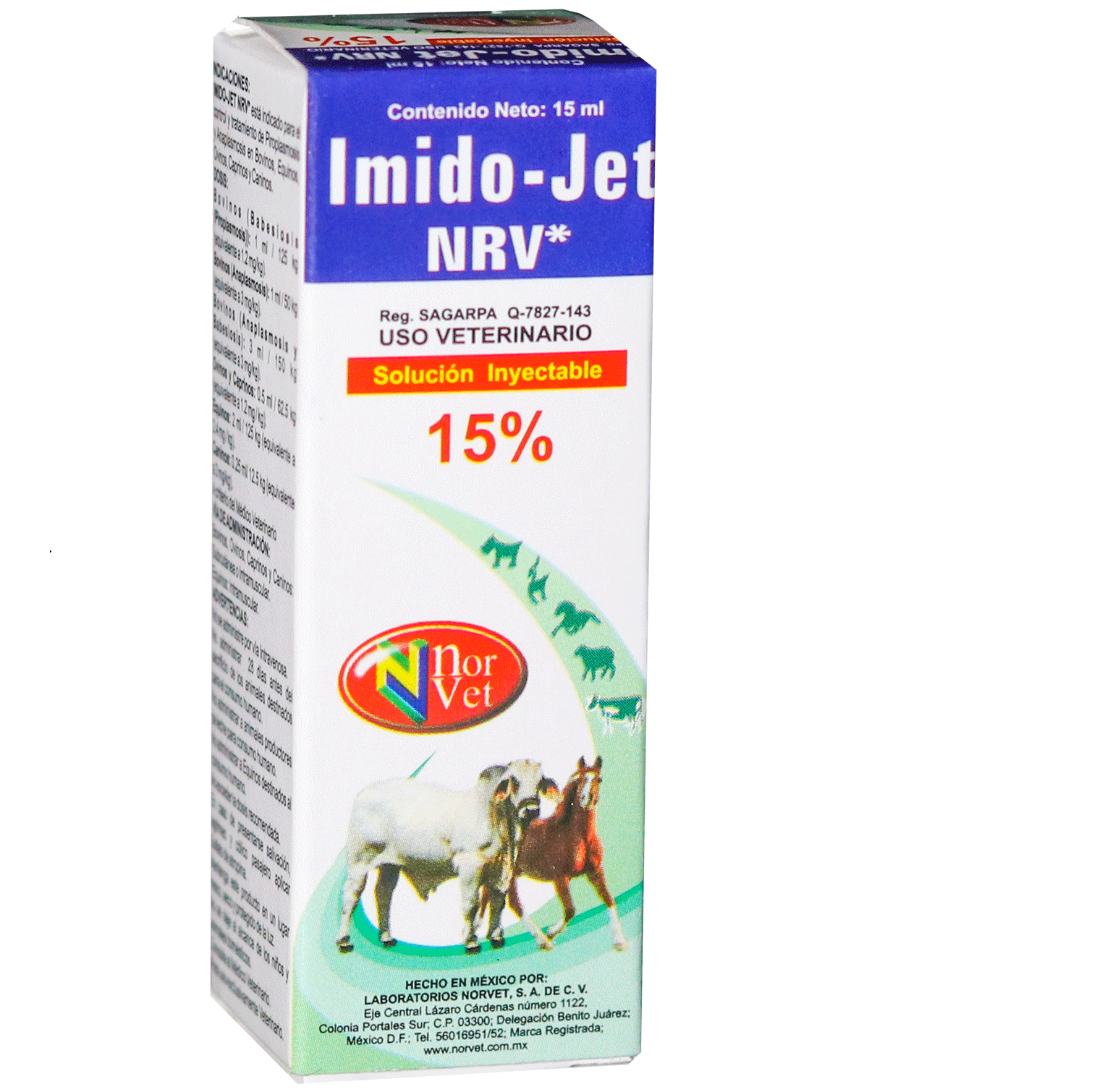 Imido-jet NRV 15 mL ( Imidocarb )