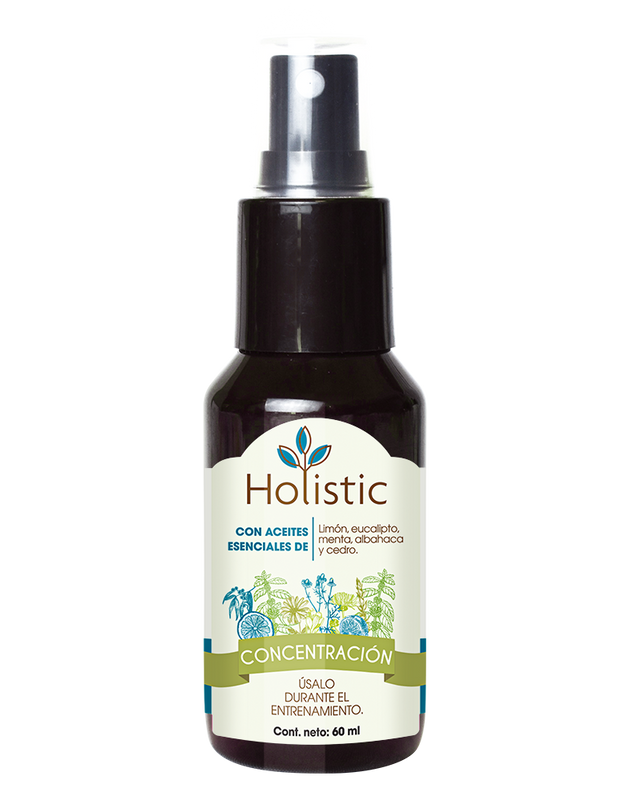 Holistic Concentración 60 mL  (Entrenamiento : Aprendizaje, Concentración y Agilidad ) Aromaterapia