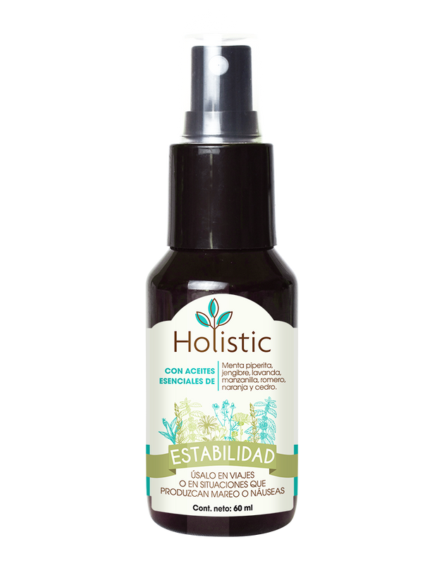 Holistic Estabilidad 60 mL  (Viaje : Mareo o Náuseas ) Aromaterapia