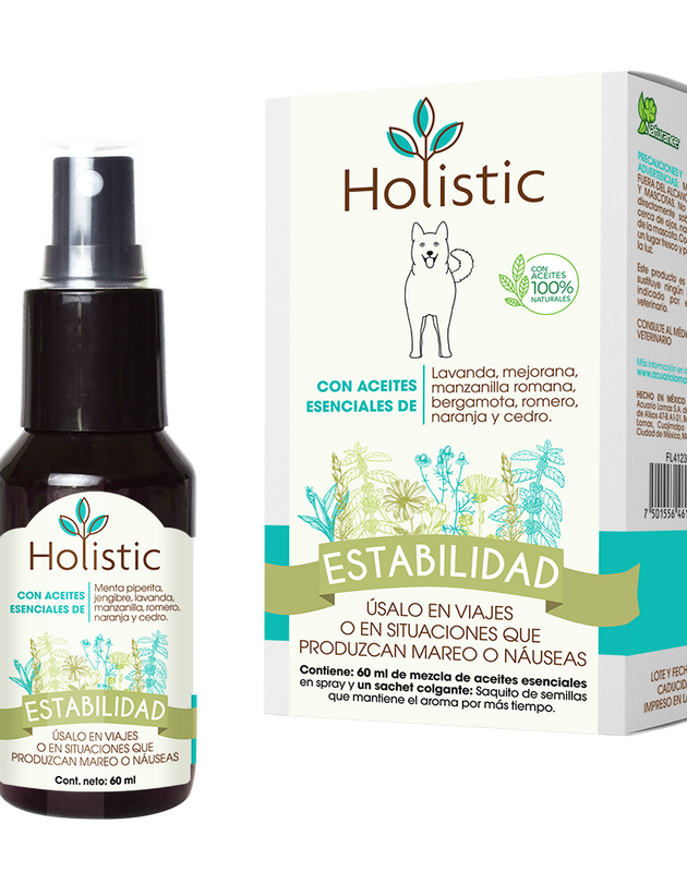 Holistic Estabilidad 60 mL  (Viaje : Mareo o Náuseas ) Aromaterapia