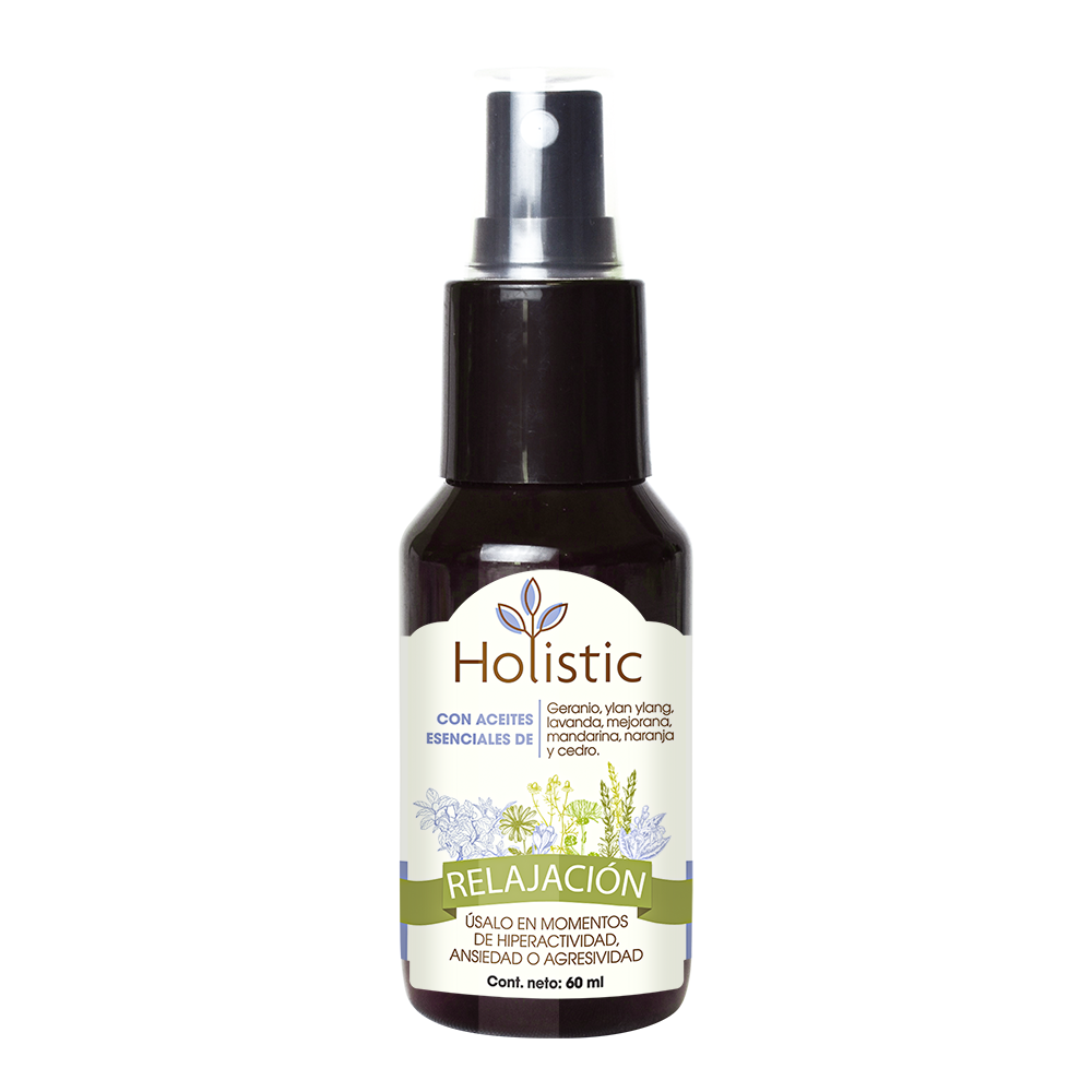 Holistic Relajación 60 mL  (Hiperactividad, Ansiedad o Agresividad ) Aromaterapia