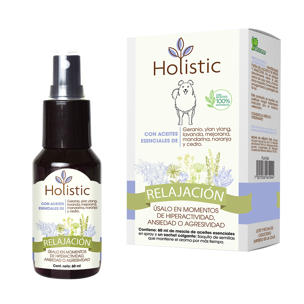 Holistic Relajación 60 mL  (Hiperactividad, Ansiedad o Agresividad ) Aromaterapia