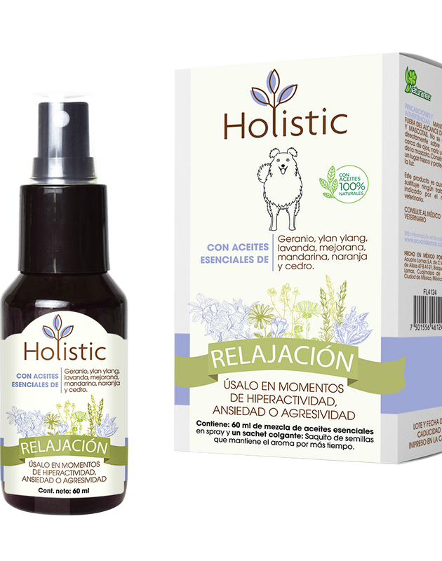 Holistic Relajación 60 mL  (Hiperactividad, Ansiedad o Agresividad ) Aromaterapia