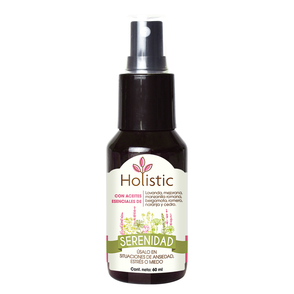 Holistic Serenidad 60 mL  (Ansiedad Estrés o Miedo ) Aromaterapia