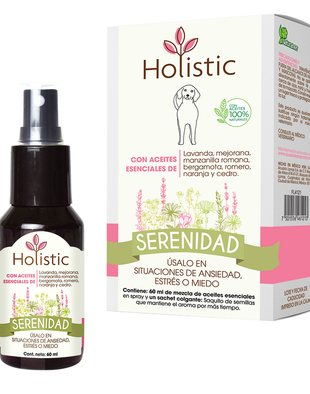 Holistic Serenidad 60 mL  (Ansiedad Estrés o Miedo ) Aromaterapia