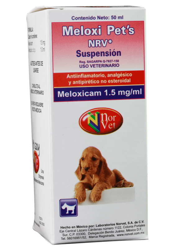 Meloxi Pets Solución Oral ( Meloxicam 1.5 mg/mL ) 50 mL