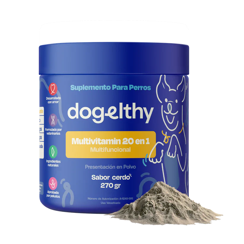 Dogelthy MULTIVITAMINICO 20 EN 1  Sabor Cerdo 270 gr ( Suplemento Nutricional )