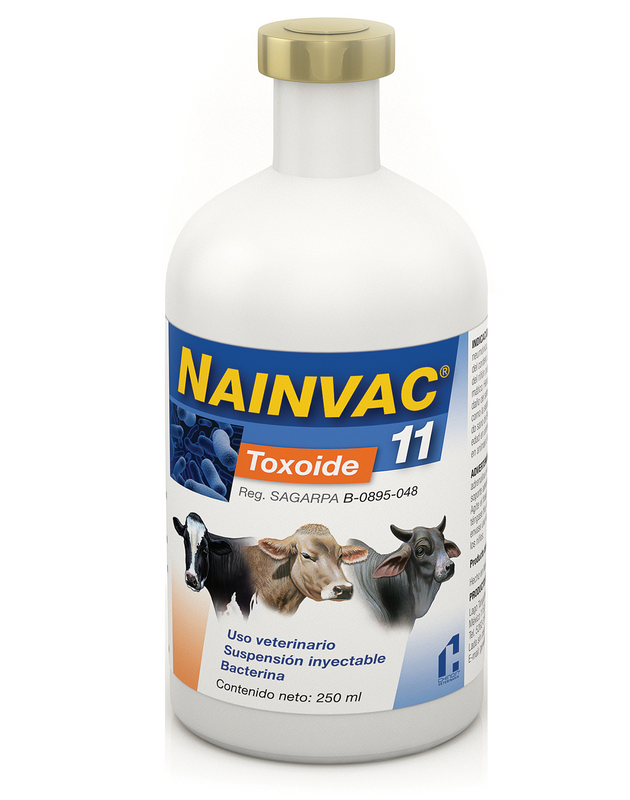 Bacterina Nainvac 11 Frasco con 250 ml (50 dosis) REQUIERE TRANSPORTARSE EN FRÍO LLAME PARA COTIZAR ENVÍO