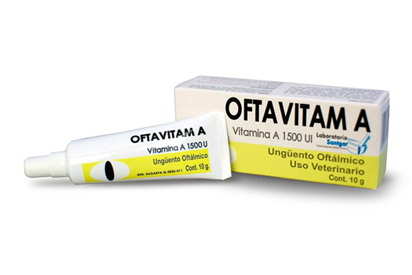 Oftavitam A 10 g Ungüento Oftálmico SANTGAR ( Vitamina A 1500 UI )