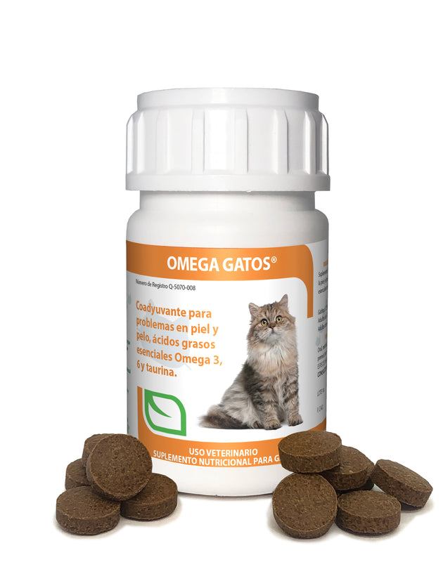 Omega Gatos Frasco con 60 Tabletas ( Piel y Pelo )