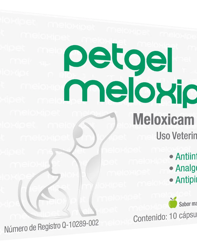 PetGel Meloxipet 10 cápsulas gelatina blanda ( Meloxicam 1 mg )