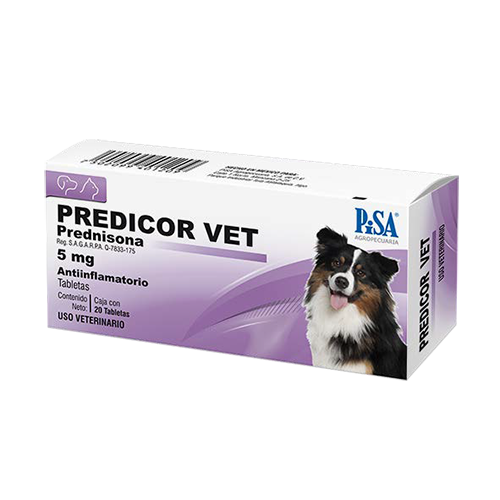 Predicort Vet 5 mg 20 Tabletas (Prednisolona)
