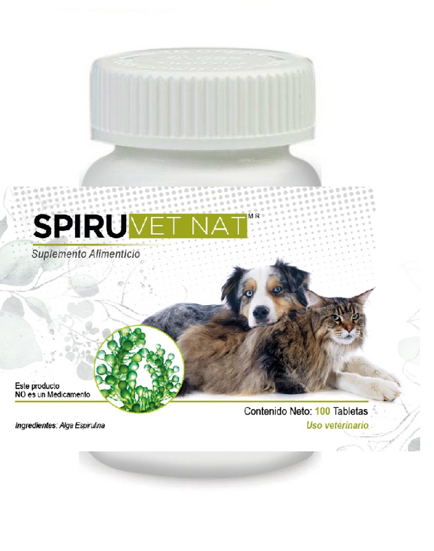 Spiru VetNat 60 Tabletas ( Alga Espirulina) SpiruVetNat