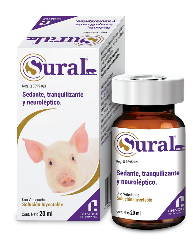 Sural Inyectable Frasco con 20 ml PRODUCTO CONTROLADO VENTA SÓLO EN FARMACIA CON RECETA MEDICA CUANTIFICADA EN ORIGINAL