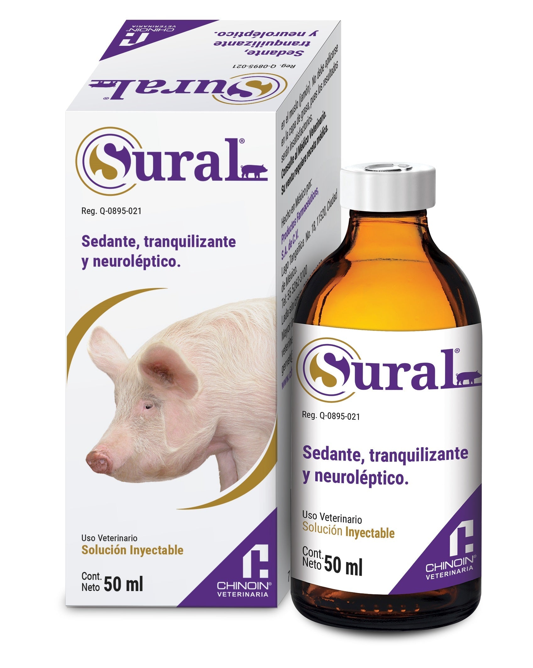 Sural Inyectable Frasco con 50 ml PRODUCTO CONTROLADO VENTA SÓLO EN FARMACIA CON RECETA MEDICA CUANTIFICADA EN ORIGINAL